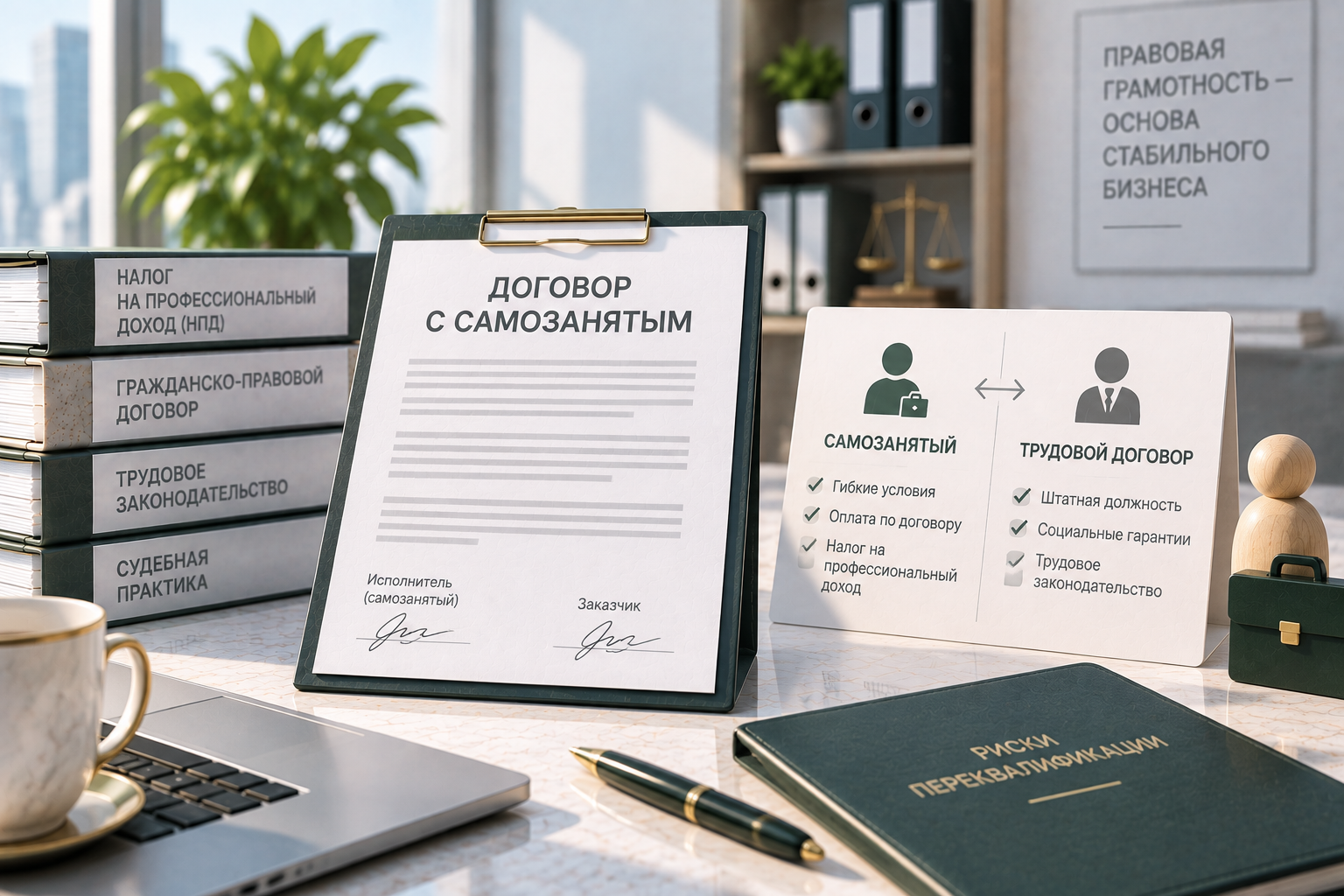 Договор с самозанятым: когда ГПХ могут переквалифицировать в трудовой
