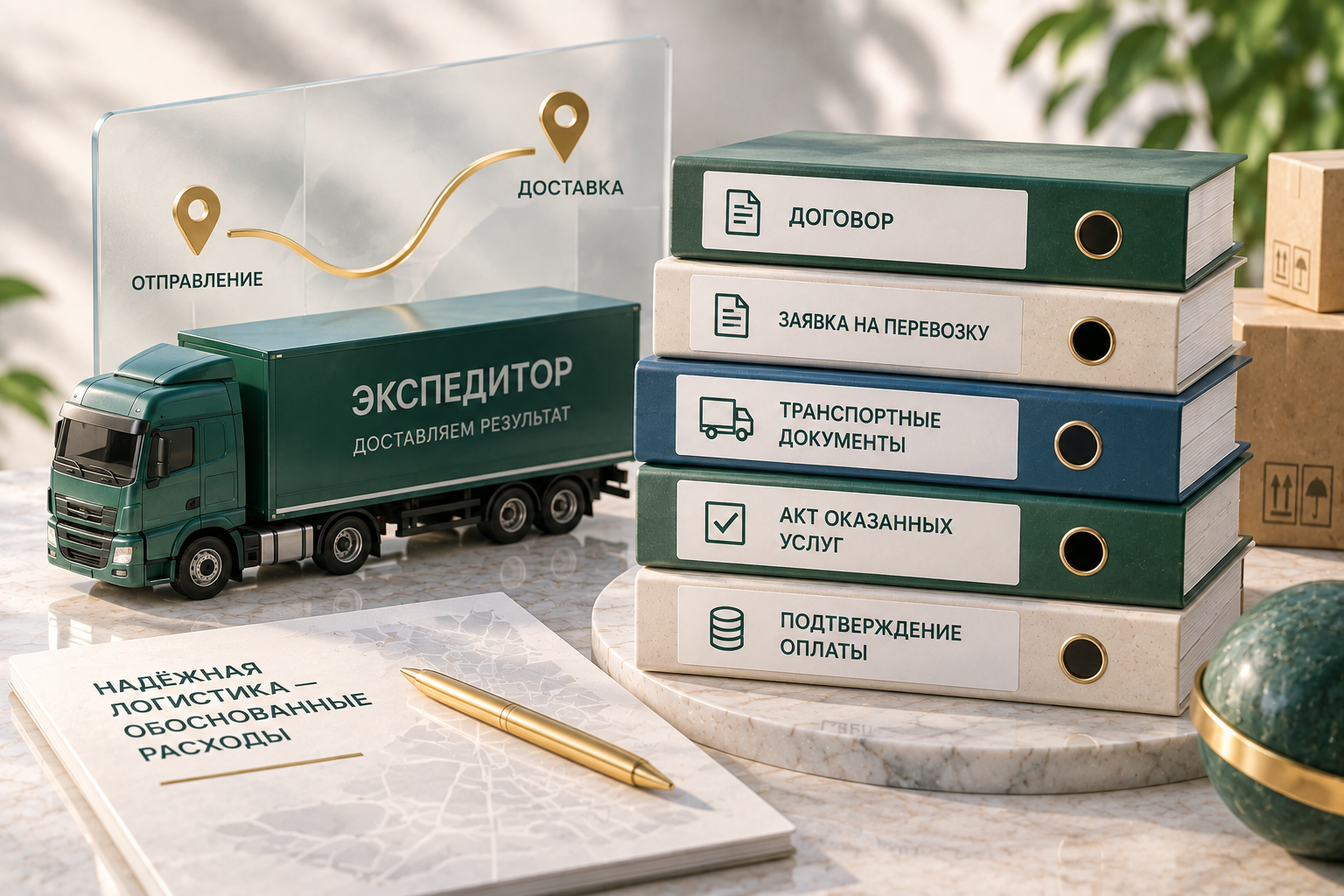 Документы по услугам экспедитора для учёта расходов