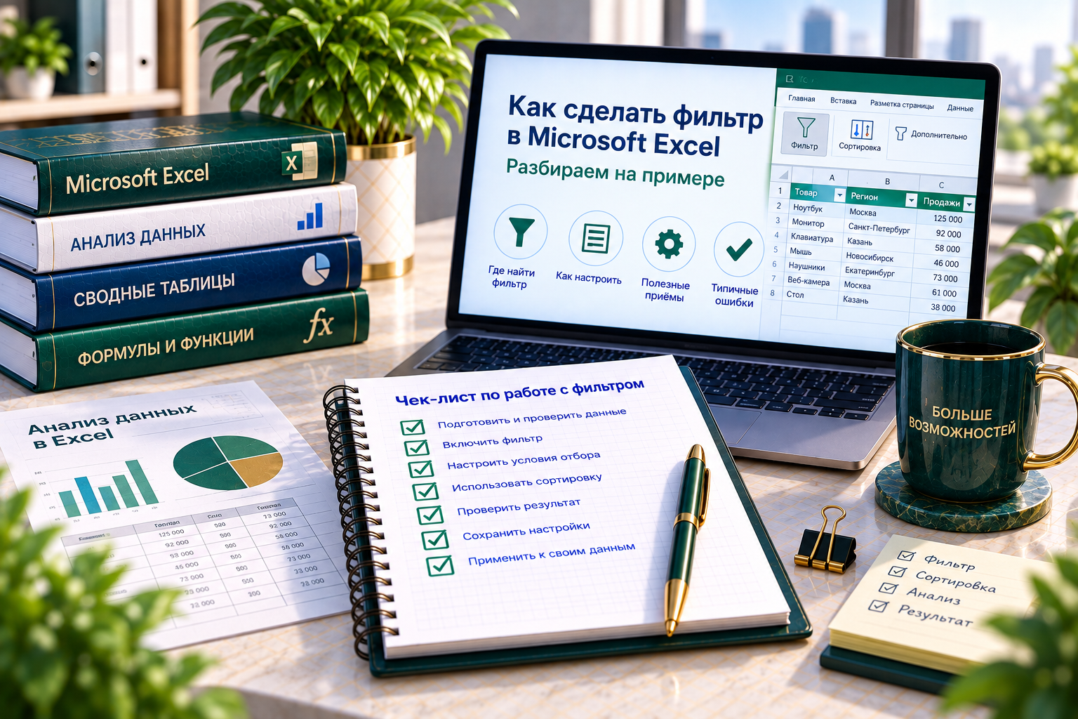 Как сделать фильтр в Microsoft Excel. Разбираем на примере