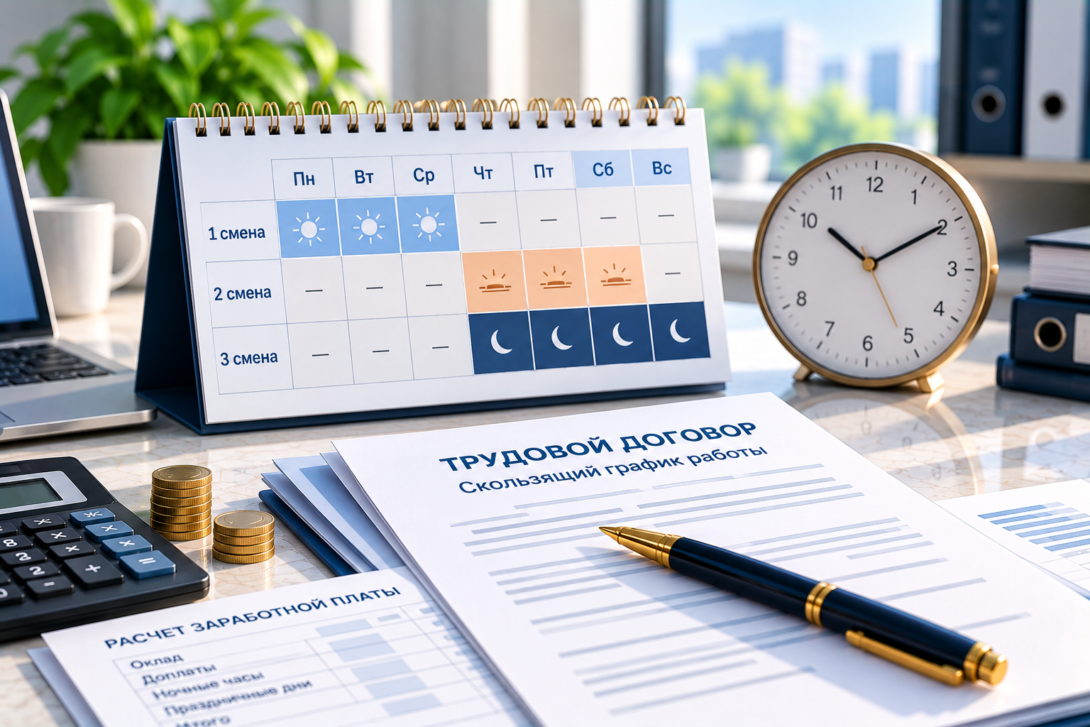 Скользящий график работы. Как оформлять и оплачивать