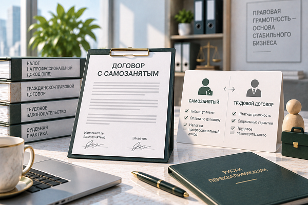 Договор с самозанятым: когда ГПХ могут переквалифицировать в трудовой