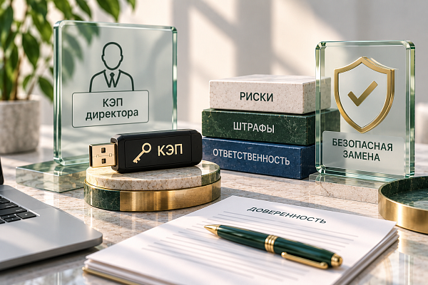 КЭП директора у бухгалтера: риски и безопасная замена