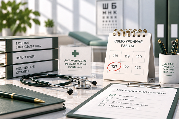 Диспансеризация при сверхурочной работе свыше 120 часов: как оформить дополнительный день 