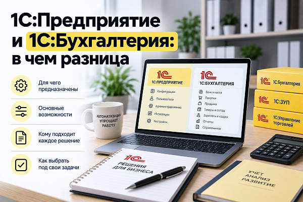 1С:Предприятие и 1С:Бухгалтерия: в чем разница