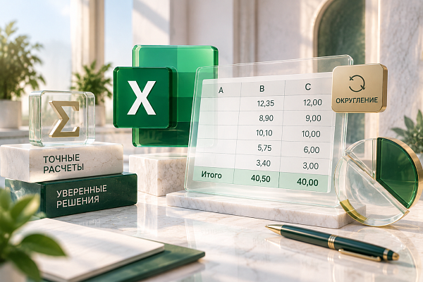 Округление в Excel: как убрать расхождение в итоговой сумме