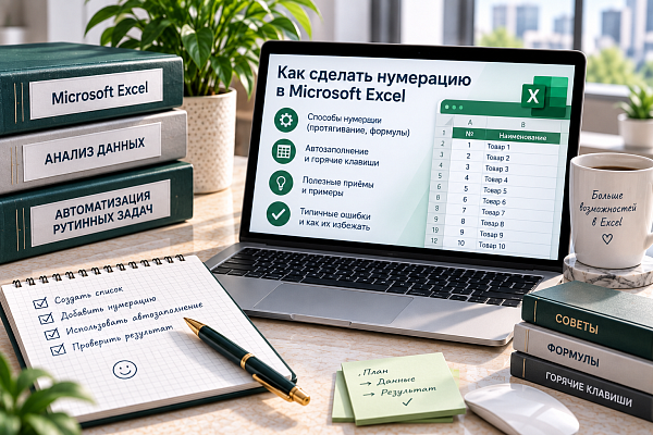 Как сделать нумерацию в Microsoft Excel